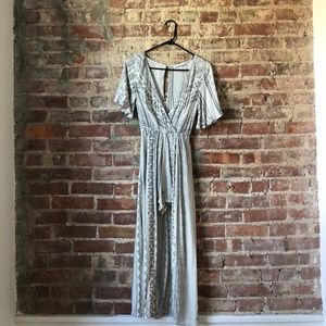 ASOS Black and White Romper with Maxi Dress